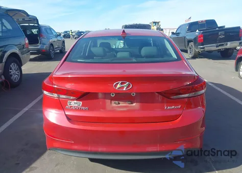 2017 Hyundai Elantra Limited z USA, uszkodzony, nr VIN 5NPD84LF3HH158980